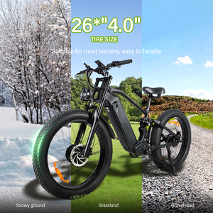 Bicicleta Eléctrica Más Vendida con Motor de Cubo Trasero Doble de 3000 W, <span class=keywords><strong>52</strong></span> V, 25 AH, Baterí<span class=keywords><strong>a</strong></span> de Litio, Neumáticos Gruesos para Montañ<span class=keywords><strong>a</strong></span>, Nieve y Tierra - Product Image 1