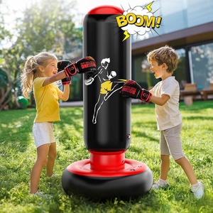 Saco de Boxeo Portátil Ligero de PVC para Entrenamiento Infantil con Opción de Llenado de Aire y Agua - Product Image 2