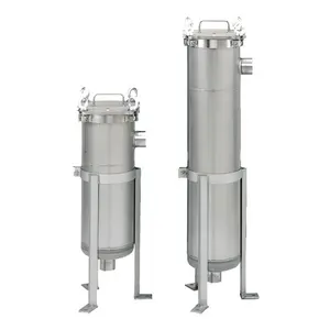 La fabbrica vende direttamente l'alloggiamento del filtro a sacco in acciaio inossidabile 316L con filtro liquido viscoso sanitario di alta qualità