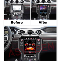 Autoradio Android avec écran vertical de 10,4 pouces, lecteur DVD, unité principale pour Ford Mustang 2015-2021, système audio stéréo, navigation GPS