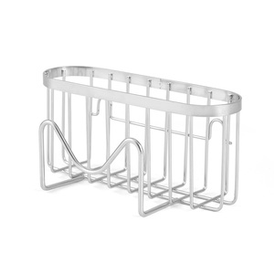 Modern Stainless Steel Sponge Cleaning Brush Rack Wall-Mounted Kitchen & Bathroom Storage for Hotel Use - Product Image 3
