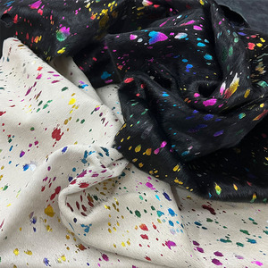 Marquage à chaud du cuir véritable de style antique Coloration à la main de crin de cheval noir et blanc - Product Image 5