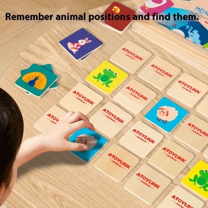 Jeu de puzzle en bois interactif pour enfants de 5 à 7 ans, animaux de la ferme, écologique, non toxique, cartes cognitives, jouets éducatifs pour le développement de la pensée - Product Image 2