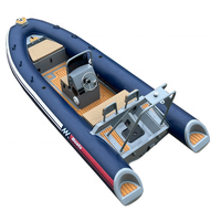 Bateau gonflable RHIB 480 à coque en aluminium de 16 pieds et 8 capacités à vendre