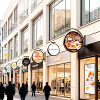 Pantalla Circular LED de Tamaño Personalizable, de Una o Dos Caras, con Señalización Digital para Paneles de Publicidad con Logotipo Redondo
