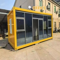 Maison conteneur préfabriquée détachable à faible coût avec design moderne et fonction respirante pour solutions de bureaux et d'hôtels