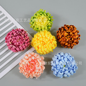 Flores de Crisantemo Artificiales Dongchen Crafts de 12 cm, de Tela de Seda, Grandes y en Capas, para Decoración de Bodas, Hogar y Fotografía - Product Image 2