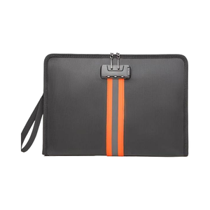 Mallette de rangement en nylon de grande capacité sac d'argent ignifuge étanche avec fermeture à glissière étui de verrouillage de style décontracté portable pour l'argent - Product Image 2