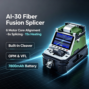 เครื่องเชื่อมใยแก้วนำแสง AI-30 Trunk Line Optical Fusion Splicer ยี่ห้อ Signal Fire แบบ 6 มอเตอร์ จัดเรียงแกนกลาง 6 วินาที พร้อมใบมีดตัดในตัว VFL OPM - Product Image 1