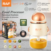 Robot culinaire en acier inoxydable 250W avec bol de 600 ml et système à six lames pour une préparation rapide des ingrédients, usage domestique R.7048