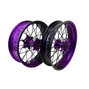 Juego de Ruedas <span class=keywords><strong>Supermotard</strong></span> para <span class=keywords><strong>KTM</strong></span> de 16 Pulgadas, 3.5*17 y 5.0*17 Pulgadas, Color Clásico Personalizado - Product Image 3