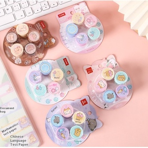 Kreativer Cartoon-Belohnung stempel Nettes kleines Plastik-DIY-Geschenk für Kindergarten lehrer kommentar Ermutigender Stempel für Großhandel - Product Image 2