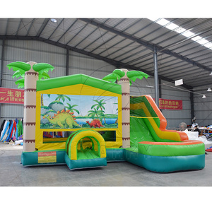 Château gonflable géant en PVC durable avec toboggan aquatique et trampoline pour fêtes en extérieur - Product Image 5