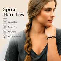 Attaches-cheveux spirales colorées en PP de qualité supérieure, personnalisables, sans plis, pour queues de cheval extensibles, pour femmes RUICHEN