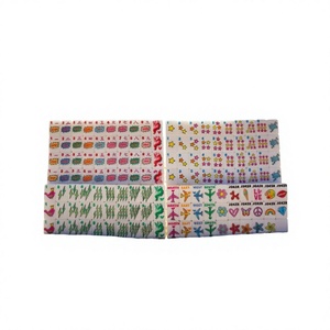 Juego de Mahjong de 160 Fichas Acrílicas Blancas con Doble Grabado, para 4 Jugadores, Portátil, Resistente al Agua, de Lujo, para Viajes - Product Image 4