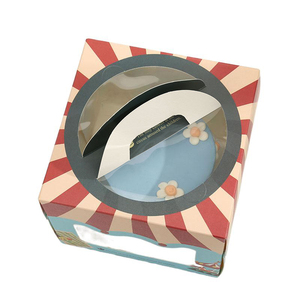 Hộp Đựng Nhiều Màu Sắc Tươi Sáng Mới Túi Đựng Bánh Bằng Giấy Xách Tay Hộp Đựng Bánh Phô Mai Kẹo Bữa Ăn Sáng Hạnh Phúc Có Tay Cầm Cửa Sổ - Product Image 4