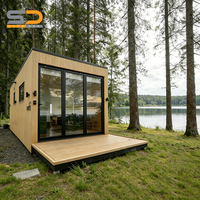 Maisons conteneurs pliables de luxe résistantes au vent et à la pluie de 20 pieds, préfabriquées et amovibles
