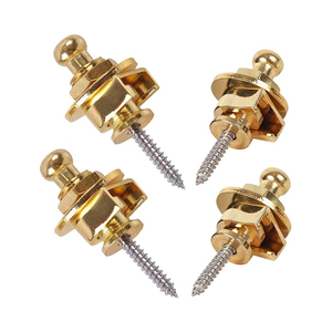 Bloqueo de correa dorada, botón Straplock, cinturón antideslizante, clavos, bloqueo de correa de guitarra para todos los bajos eléctricos acústicos - Product Image 4