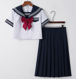 <span class=keywords><strong>Uniforme</strong></span> d'écolière japonaise grande taille JK Noir Marin Basique Dessin animé <span class=keywords><strong>Uniforme</strong></span> de marin Ensembles Costume Femme Fille Costume - Product Image 5
