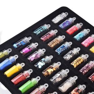 กาวเรืองแสงพลาสติก OEM 48 สี ขายดี พร้อมคริสตัลหยดและผงกลิตเตอร์สำหรับทำสไลม์ DIY - Product Image 4