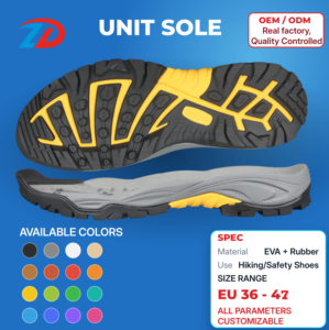Suola in Gomma Leggera Dongzhuo ad Alta Aderenza, Antiscivolo e Resistente all'Acqua, Stile <span class=keywords><strong>Vibram</strong></span> con Tacchetti per <span class=keywords><strong>Scarponi</strong></span> da Trekking e Attività all'Aperto - Product Image 1