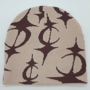 Hip Hop europeo e americano Y2K di vendita calda più recente stile di strada <span class=keywords><strong>Beanie</strong></span> per le donne all'aperto Senior senza allattamenti freddo cappello a maglia - Product Image 4