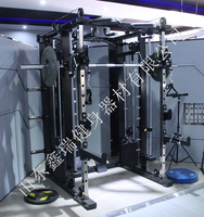 Cage à Squat Commerciale XinRui pour Salle de Sport Domestique, Appareil de Fitness Multifonction, Machines Smith pour Exercices d'Épaules