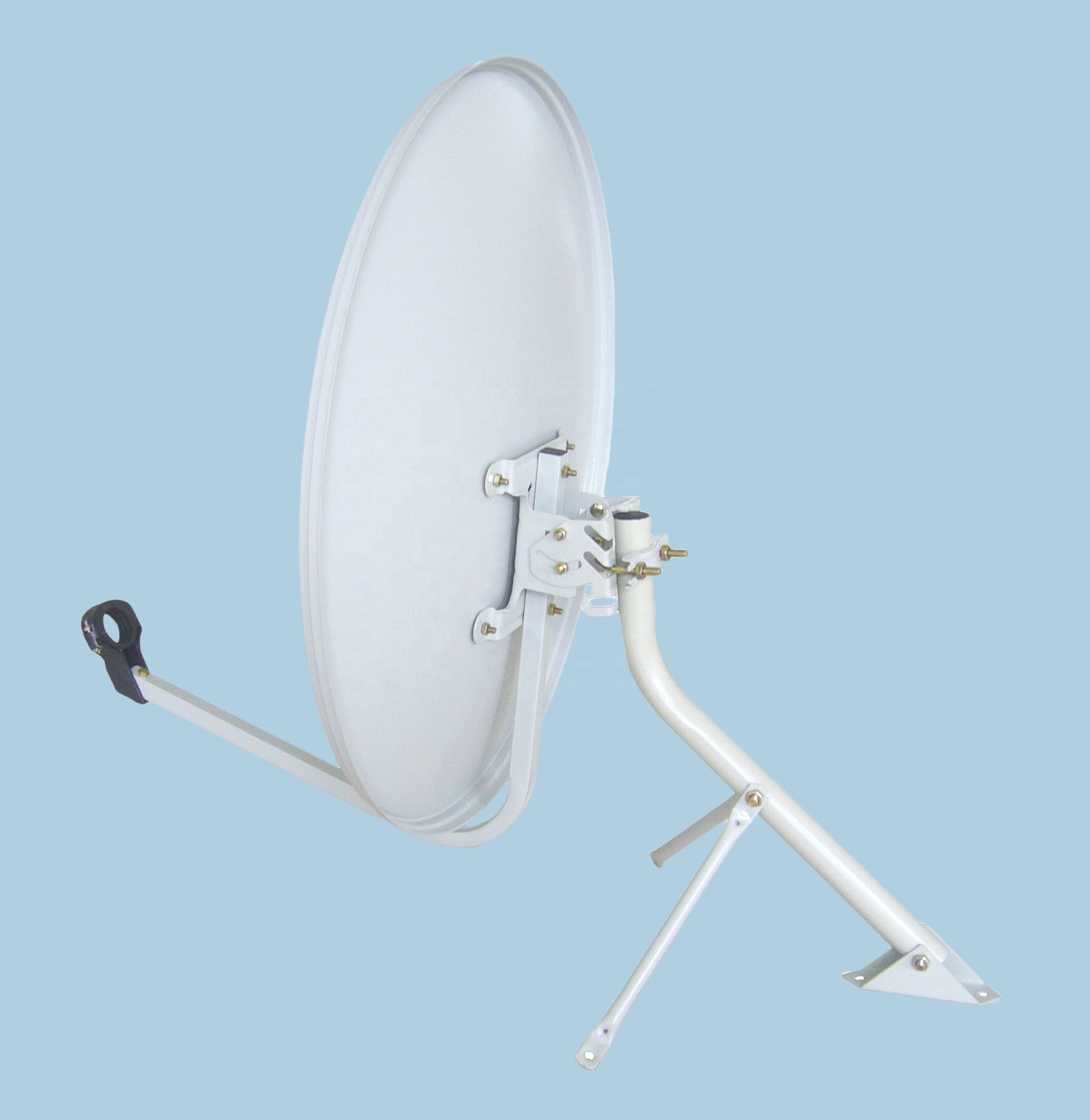 Steel Solid Dish TV Satellite Antennas High Quality