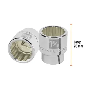 BOX 3 Chiave a bussola a 12 punte da 1-9/16 pollici, attacco da 3/4 pollici, TRUPER - Product Image 3