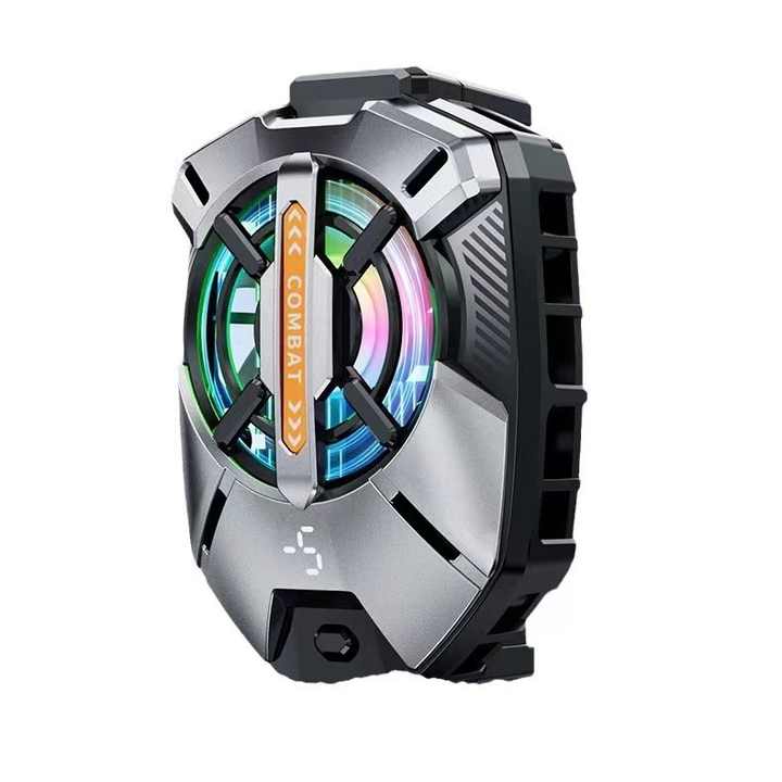 New FS09 Mobile Phone Cooling Semiconductor Radiator Magnetic Mobile Phone Cooling Fan Gaming Cooler Temperature Display