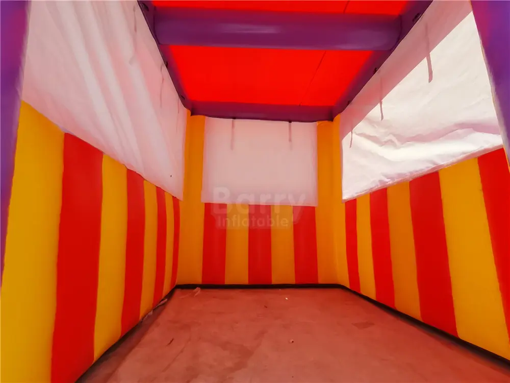 Lancheira inflável portátil personalizada, cabine de sorvete inflável para carnaval