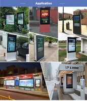 Marvel 43 55 65 pouces Android Lcd Digital Outdoor Menu Stand Signage 4K 4000 Nits Publicité Totem Kiosque