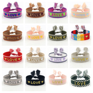 Pulsera Tejida Bohemia Bordada Resoul, Pulsera <span class=keywords><strong>de</strong></span> Cuerda Ajustable <span class=keywords><strong>de</strong></span> Algodón, Pulseras <span class=keywords><strong>de</strong></span> Verano para Mujer - Product Image 3