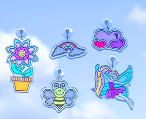 Conjunto de Arte DIY Personalizado com Tinta Acrílica Transparente de 12 Cores Não Tóxica para Crianças, Design de Suncatcher em Vidro, Papel e Tela, 3ml - Product Image 6