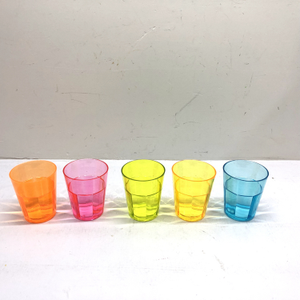 thick bottom 15ml 30ml clear small plastic glass shot cups Colorful 1oz plastic glass shot cups shot glasses wine cup
