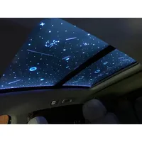 Film universel LED ciel étoilé pour toit ouvrant panoramique de voiture, éclairage intérieur romantique, accessoires automobiles fabriqués en Chine continentale