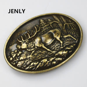 Grosir Kuningan Antik Plating Rusa Sabuk Gesper Kuningan Antik Plating Zinc Alloy 3D Bentuk Rusa Sabuk Gesper - Product Image 2