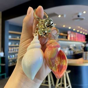 Electroplated Acrylic Conch <b>Keychain</b> Colorful Seashell Pendant Cute Bag Car Hanging Decoration - Product Image 4