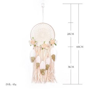 Décorations d'explosion de mariage d'art décoratif simple Type de <span class=keywords><strong>feutre</strong></span> attrape-rêves de fleur de plume d'or - Product Image 6