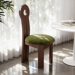 Sillas de <span class=keywords><strong>Comedor</strong></span> Retro Francesas, Silla de <span class=keywords><strong>Comedor</strong></span> de Madera Maciza, Estilo Wabi-Sabi de Mediados de Siglo, Multifuncional, para Uso en Hoteles L049 - Product Image 3