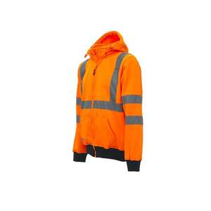 Sudadera con cremallera completa Melody Orange Fluo de 1/2 "-EAN 8033546420058 WORK HOODIES-EAN - Product Image 3