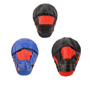RC Fitness Wear Premium Durable Leather Boxing Focus Pads Multi-Layer Foam Curved Mitts for Precision Punch Training Coaching - Product Image 1