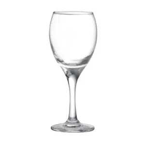 250ml Logo personnalisé verres à pied en verre gobelets à vin rouge de haute qualité fabriqué à la machine verres à vin usine en gros 3965