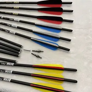 3 Water Drop Nhựa Feather Bắn Cung Sợi Thủy Tinh CuộN Hỗn Hợp Carbon Tinh Khiết Mũi Tên Đảo Ngược Cong Cung Composite