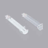 Seringue à double baril, tube en caoutchouc, produit populaire, 1:1, pièces