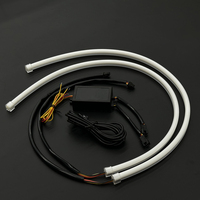 Nouvelles bandes lumineuses LED RVB colorées et clignotants pour intérieur de voiture, marque taïwanaise SJHEADLAMP, 2 pièces, 12V 36W, best-seller