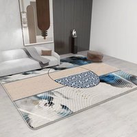Tapis d'intérieur doux et moelleux en fausse fourrure de cachemire, antidérapant, décoration moderne pour la maison, salon, chambre à coucher, chambre d'enfant, plusieurs couleurs, OEM personnalisé