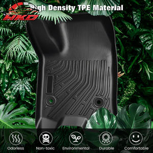 Tapis de sol toutes saisons pour Chevrolet Colorado Canyon Crew Cab 2023-2026, en TPE noir, moulés 3D, imperméables - Product Image 2