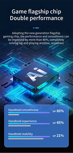 Une console de jeu portable X9 1500mah 5.5 pouces écran HD Console de jeu vidéo rétro portable Console multifonctionnelle PK Project X - Product Image 4