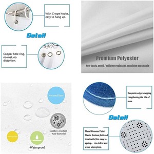 Bonita Cortina <span class=keywords><strong>de</strong></span> ducha <span class=keywords><strong>de</strong></span> pestañas, goteo <span class=keywords><strong>de</strong></span> oro rosa, hermosa decoración <span class=keywords><strong>de</strong></span> <span class=keywords><strong>baño</strong></span>, tela impermeable, cortina <span class=keywords><strong>de</strong></span> <span class=keywords><strong>baño</strong></span> <span class=keywords><strong>de</strong></span> poliéster - Product Image 6